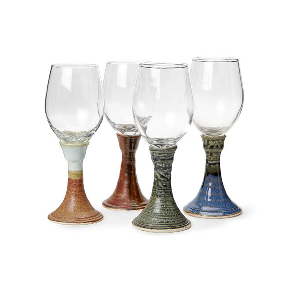 Ceramic Stem Wine Glass