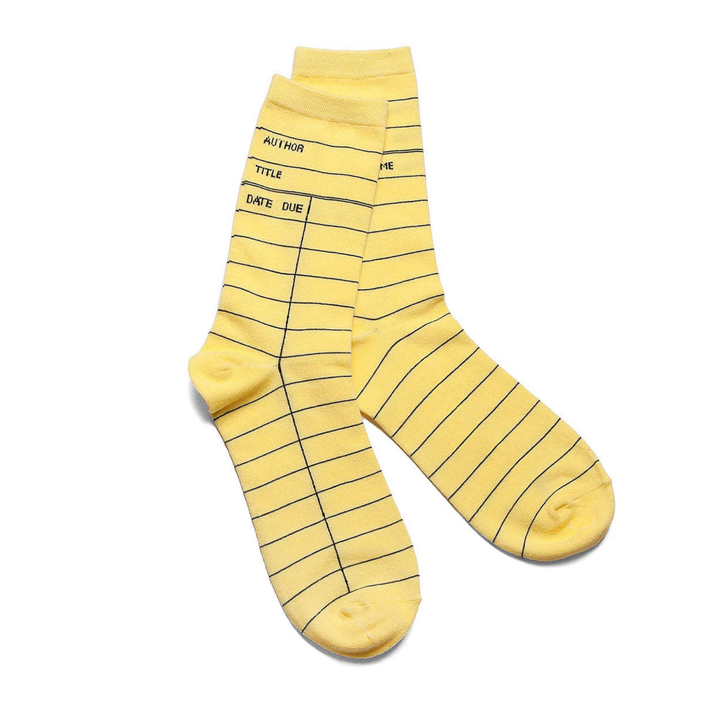 Library Card Socks