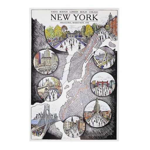 New York Marathon Map