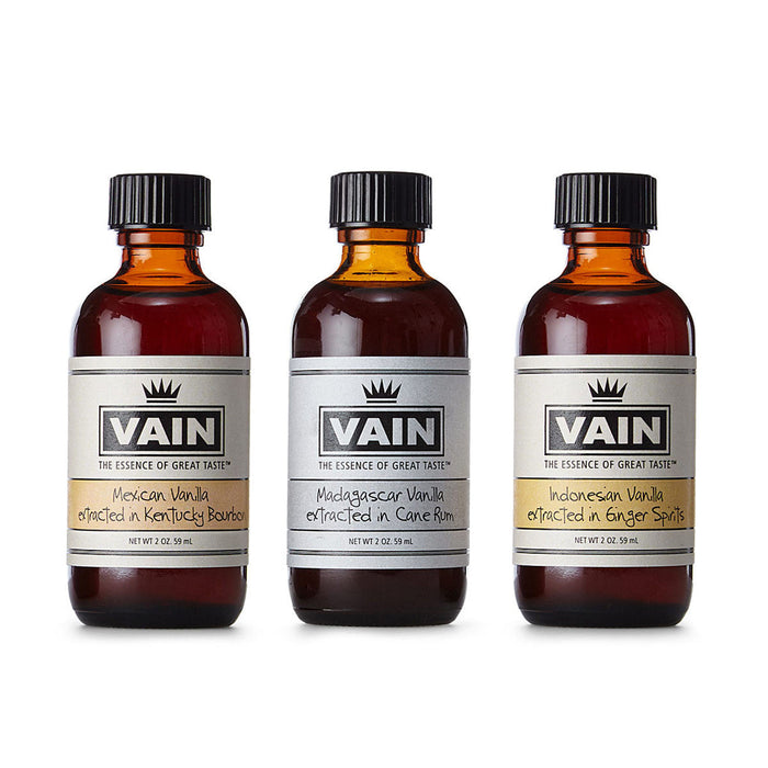 Trio of Exotic Vanilla Extracts