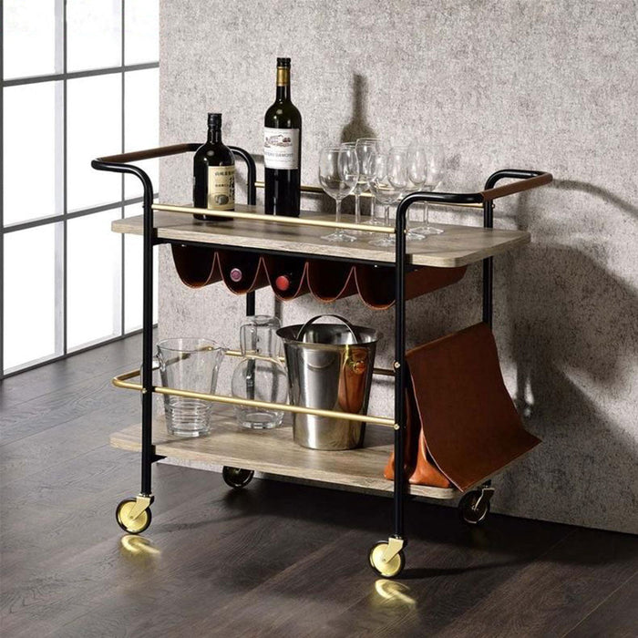 Bar Cart with Handles