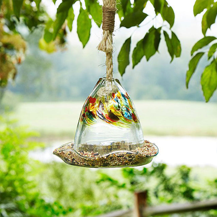 Glass Bird Feeder